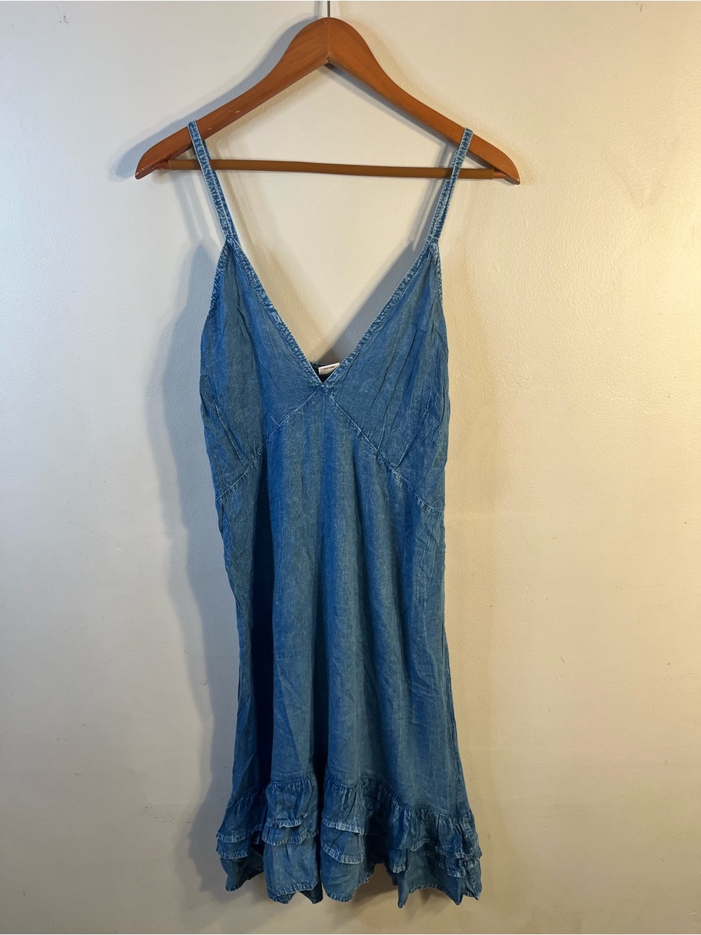 Midi Slip Dress with Ruffle Hem XL Kiwi & Punch